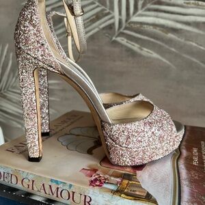 JIMMY CHOO  Glitter Pink High Heels